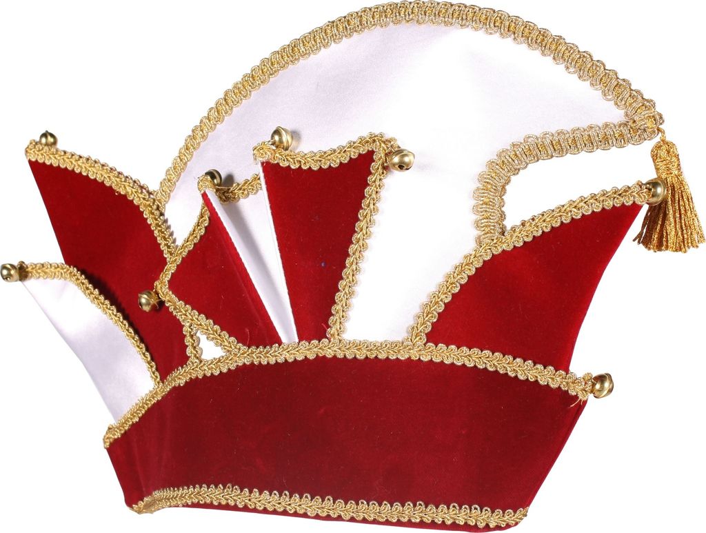 T2502-0514-59 rot mit Goldborte Damen Herren Prinzen Kappe Produktbild 