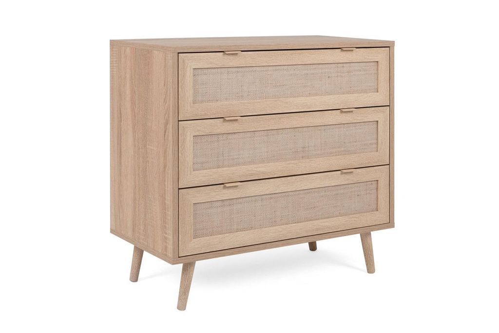 Kommode >Kuta< in Sonoma-Eiche - 80x80x40cm (BxHxT) Produktbild 