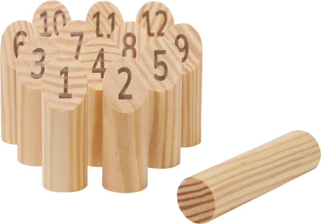 Vinga - Spiel, Holz, Nummer XD709 (10 cm x 2,5 cm x 2,5 cm) (Braun)