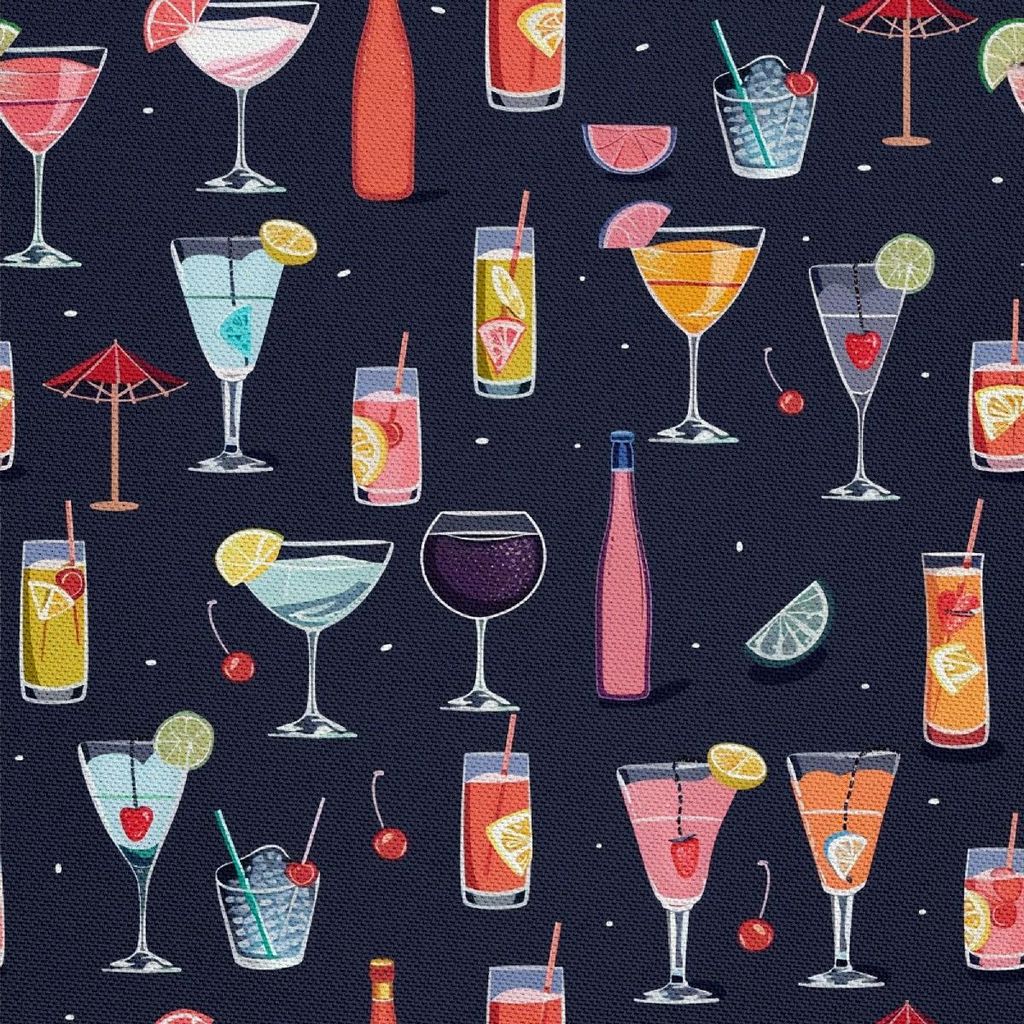 OUTDOOR DEKOSTOFFE OXFORD - Motiv Cocktail | DX8562