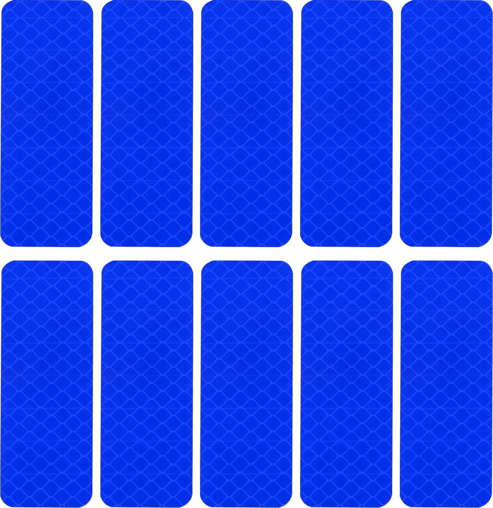 10 Stück reflektierende Autoaufkleber, wasserdicht, UV-beständig, selbstklebend, starke Klebrigkeit, Nachtsichtbarkeit, Sicherheits-Reflexaufkleber