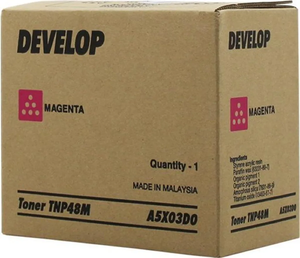 Toner Magenta Develop TNP48M Idéal pour Rapports et Dossiers Couleurs