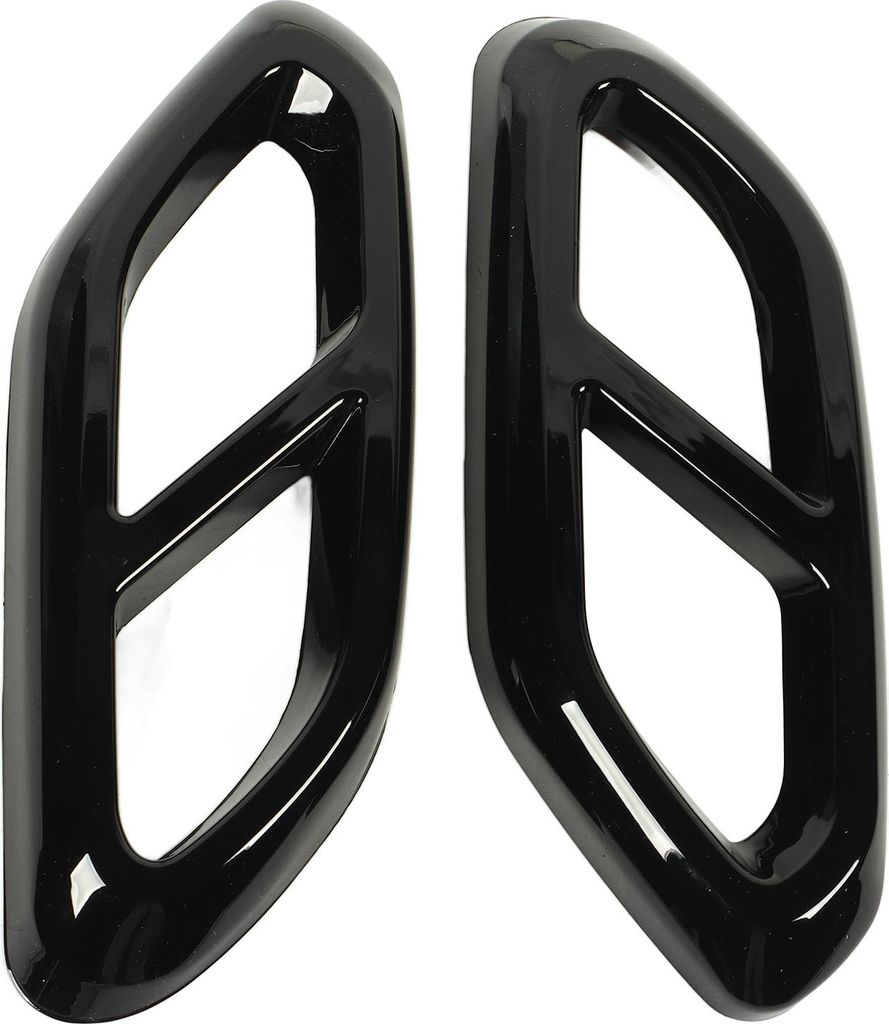 1Pair Auspuffrohr Muffler Deckung Dekorativ Starker Schutzauto Ersatz für Benz GLC -Klasse X254 AMG Line Gllossy Schwarz
