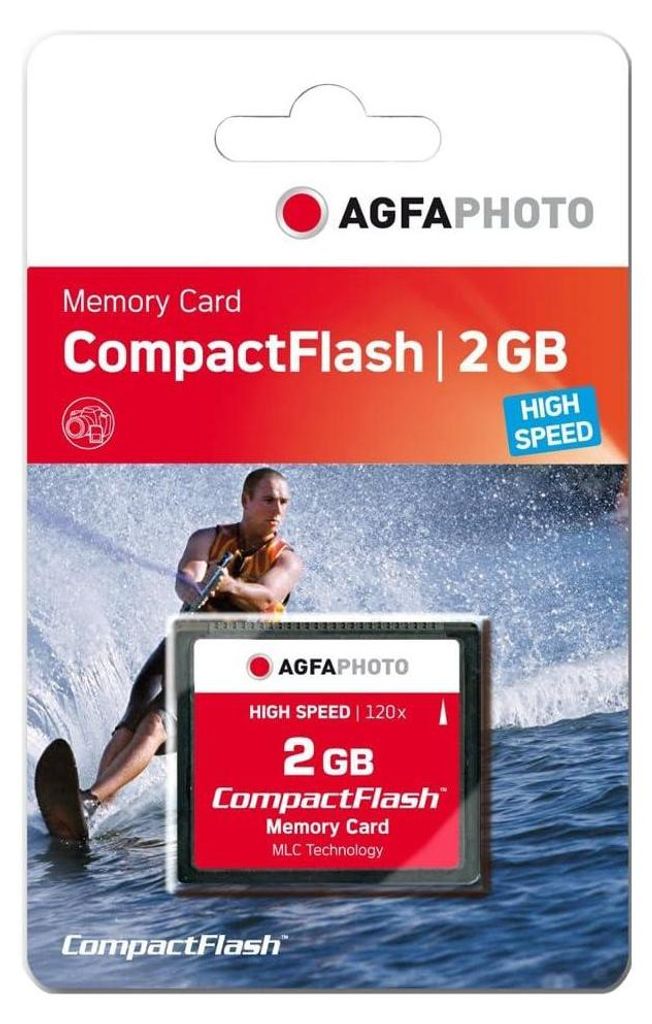 AgfaPhoto Compact Flash, 2 GB, 2048 MB, Compact Flash (CF), Obrázok produktu 