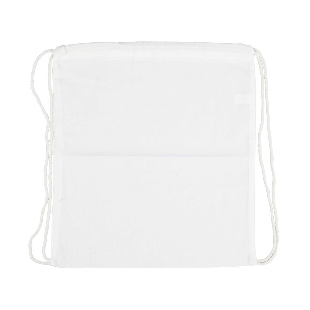 CREATIV COMPANY Beutel mit Kordelzug 37x41cm weiß, aus 100% Baumwolle