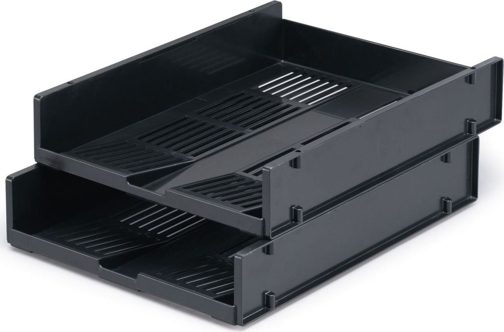 Briefablage Optimo A4 PS 255x62x334mm anthrazit Packung mit 6 Stück