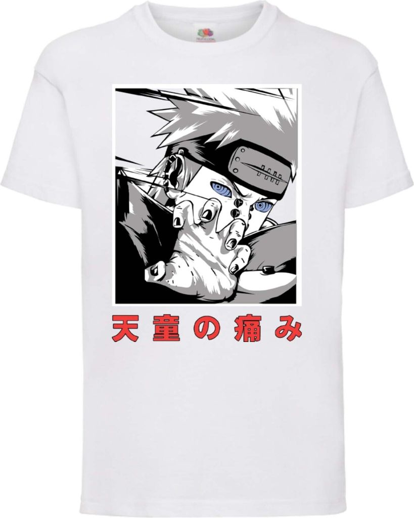 Kinder T-Shirt Naruto Nagato Pain, 9-11 Jahr - 140 / Weiß