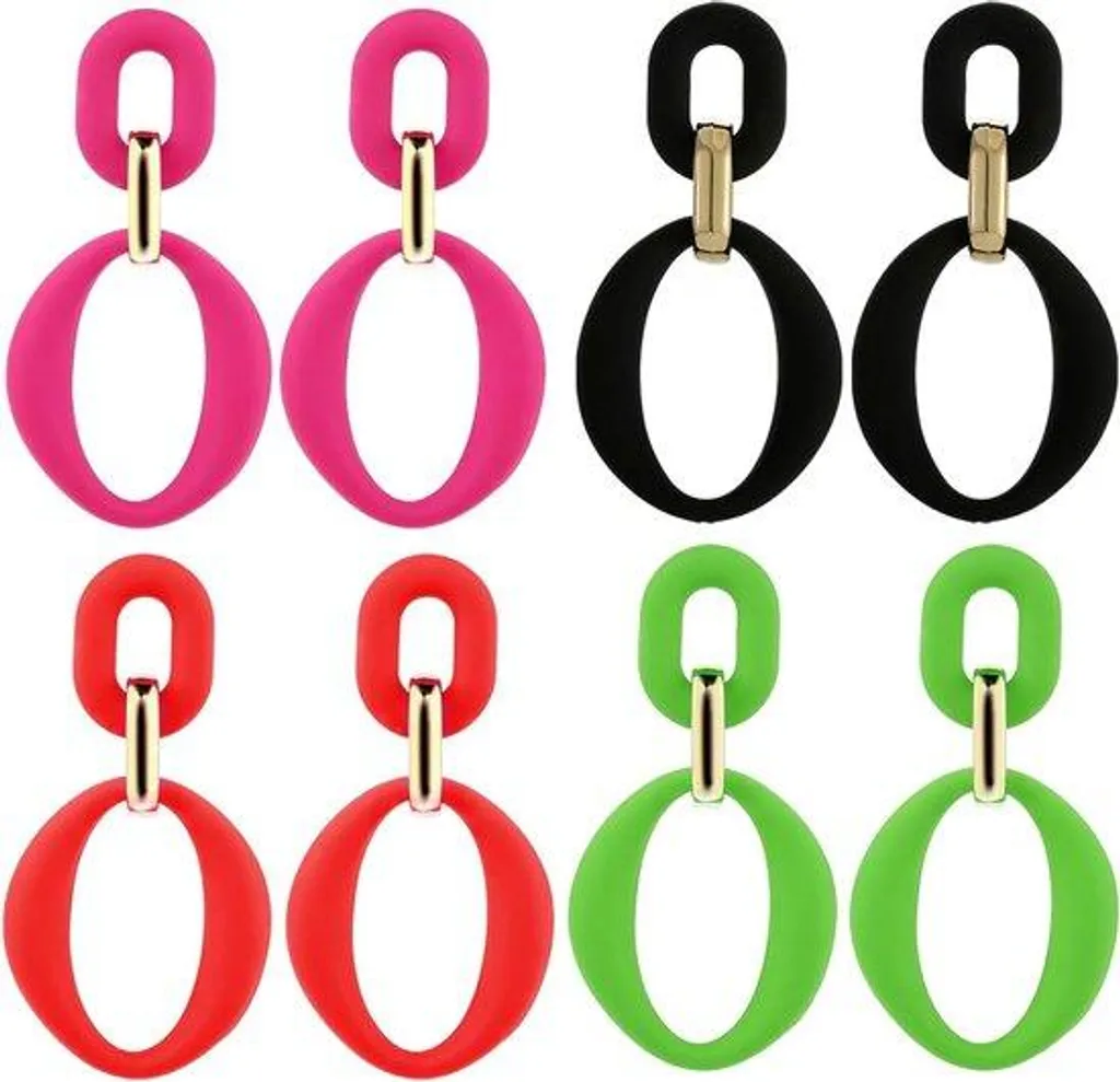 Boucles d'oreilles géométriques pour soirée et bureau - Acrylique chic