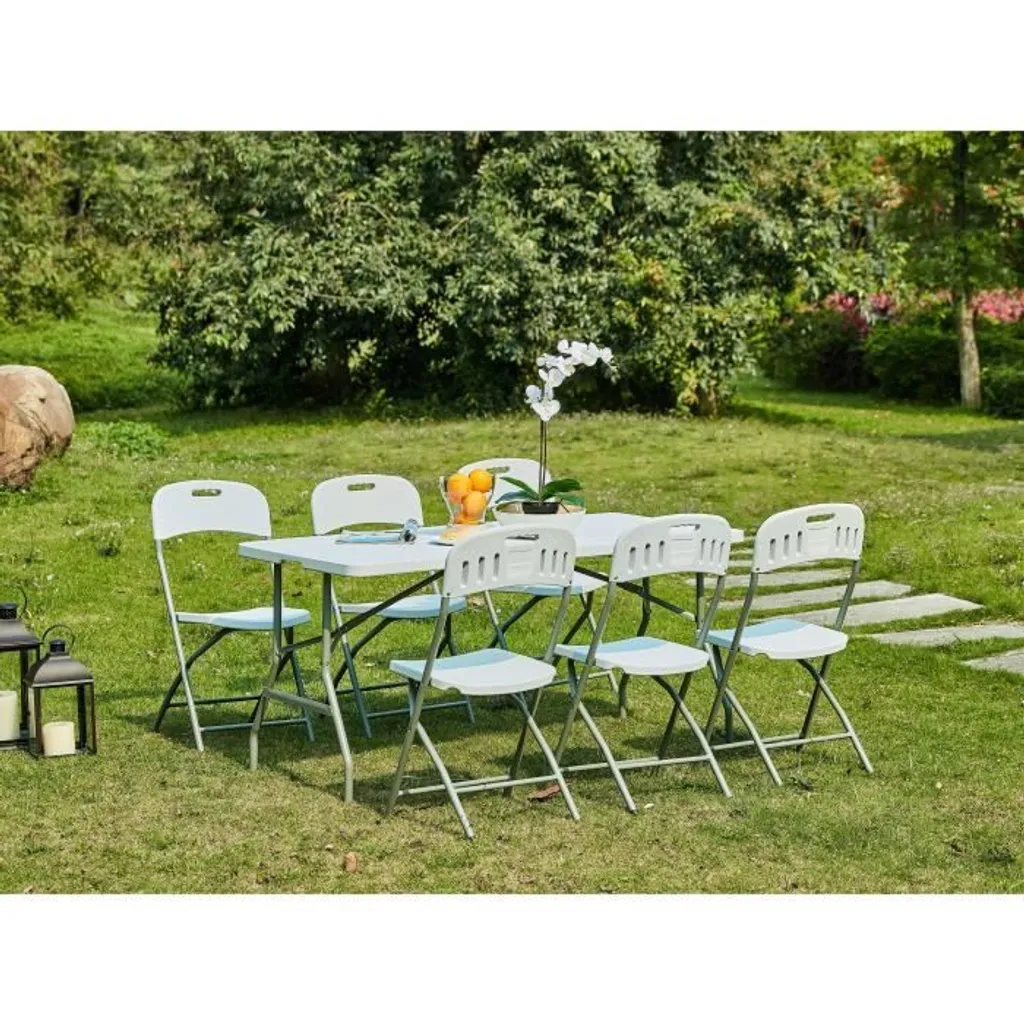 Grande table de réception pliante 180cm 8 places type buffet traiteur - 4