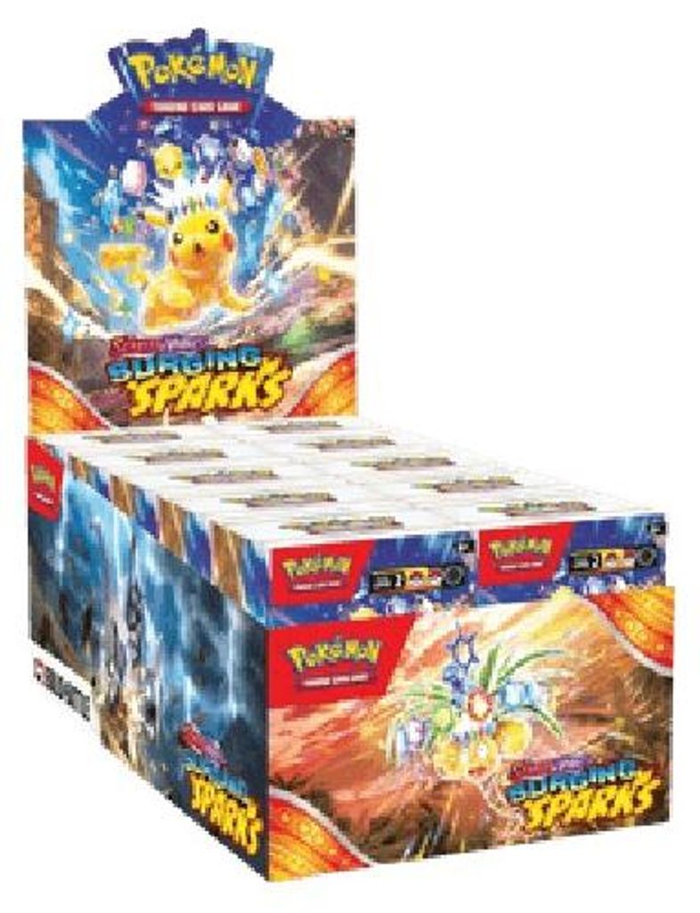 Pokémon Surging Sparks Build & Battle Box Espositore Immagine del prodotto 