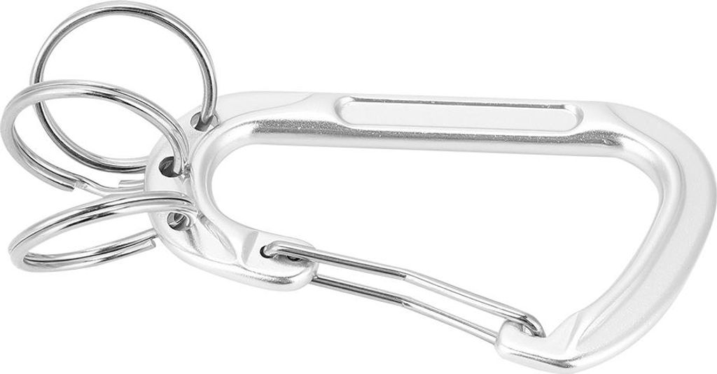 Multifunktionales Aluminiumlegierung Carabiner Mountaineering Lock D Schnalle Outdoor Accessoire Silber