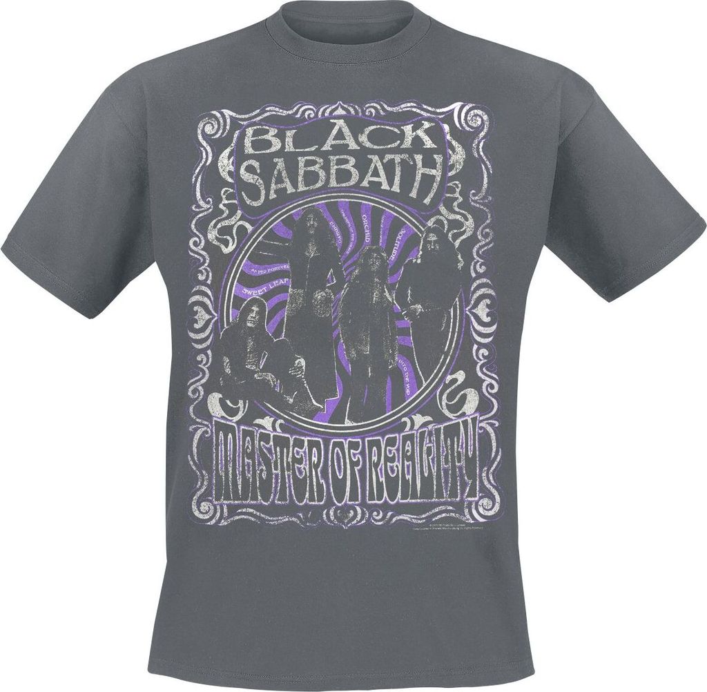 Black Sabbath T-Shirt Herren Master Of Reality Vintage charcoal L