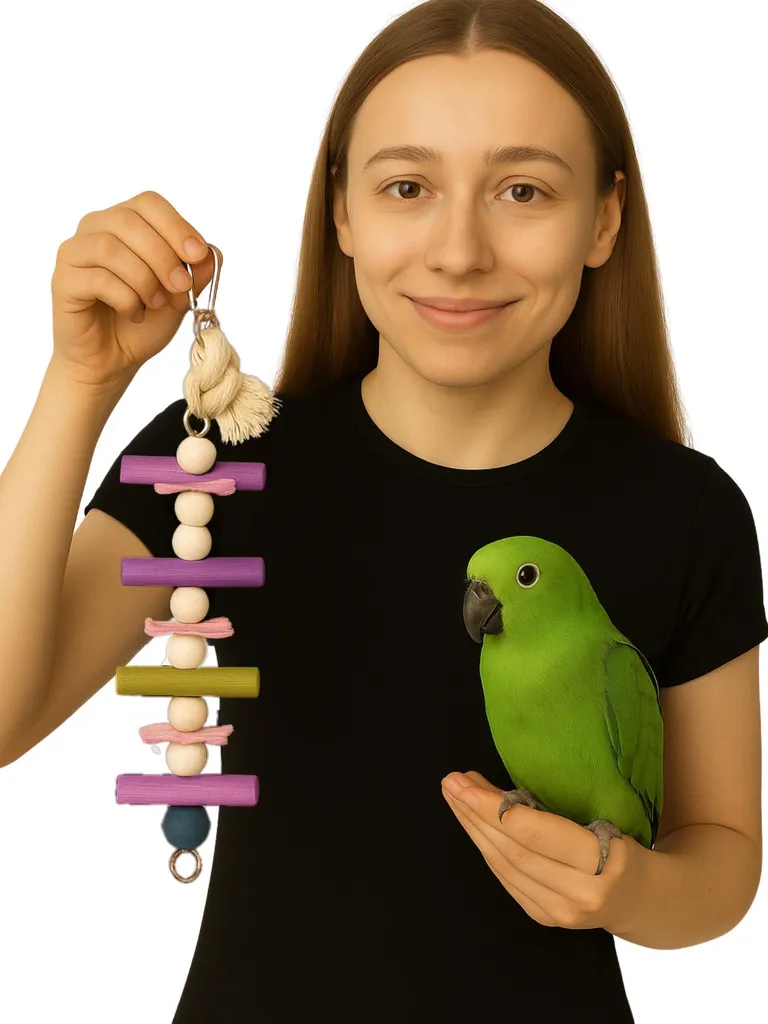 Gioco Pappagalli Parrot Fiesta 28cm - Accessorio Gabbia Ninfe