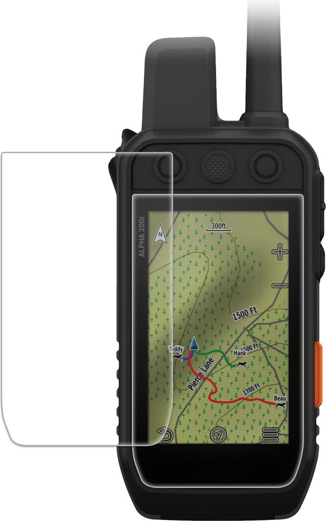 kwmobile 2x Folie kompatibel mit Garmin Alpha 200 & 200i / Alpha 300 & 300i Folie - Glas Schutzfolie für Navigationsgerät - Transparent