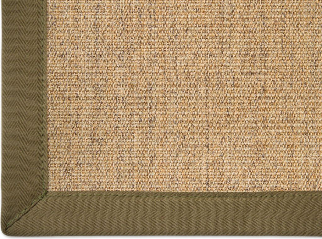 Astra Sisal Teppich Manaus mit Bordüre Farbe cognac havanna 100% Sisal - 18 Größen, Größe: 250x300 cm