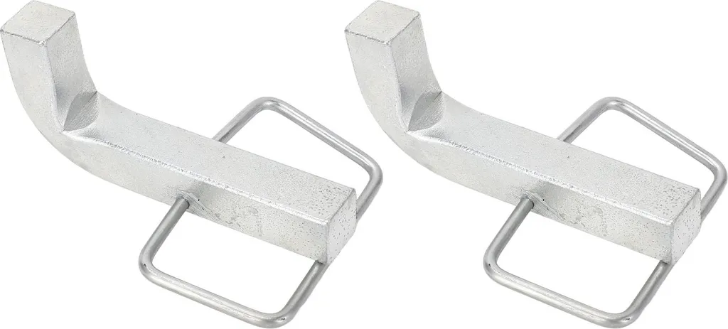 Goupilles en L 4 1/4 pouces x 15 mm en acier galvanisé avec clips