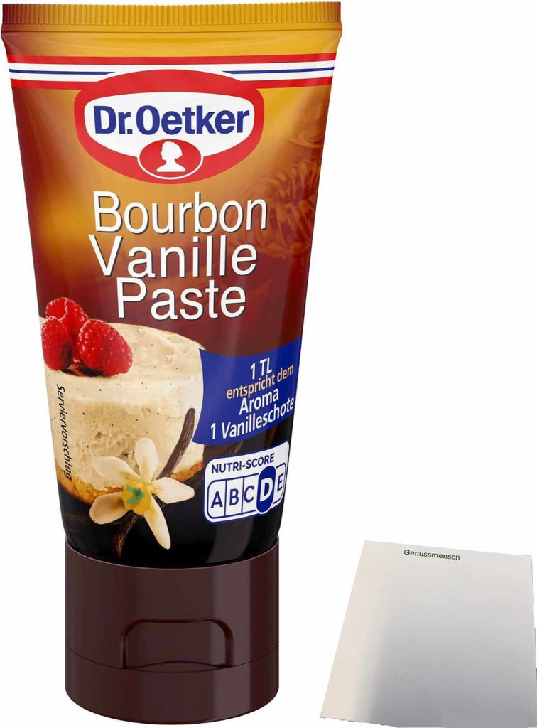 Dr. Oetker Bourbon Vanille Paste (50g Tube) + usy Block Produktbild 
