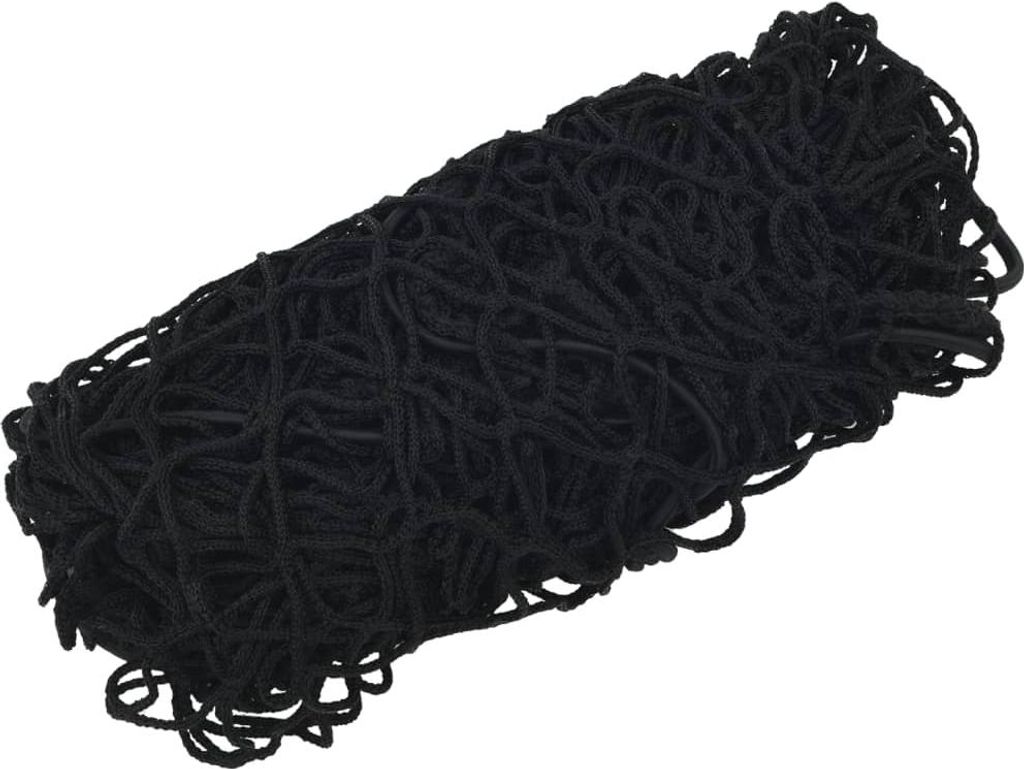 vidaXL Anhängernetz mit Gummiseil Schwarz 2,7x1,5 m PP