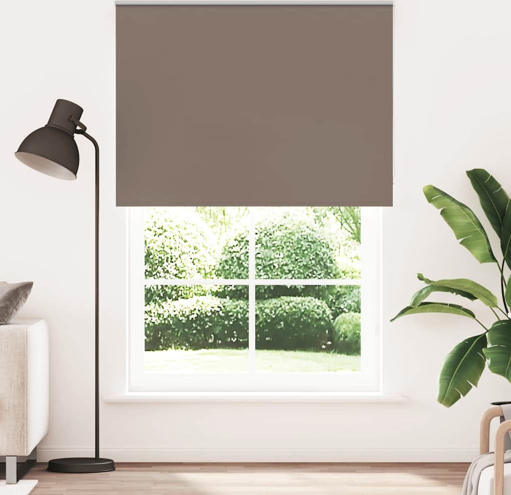 Möbel Verdunkelungsrollo - elegantes Design - Sichtschutz/Lichtschutz - Kaffeebraun 145x230cm Stoffbreite 141,6cm Promotion258766 - Rollos