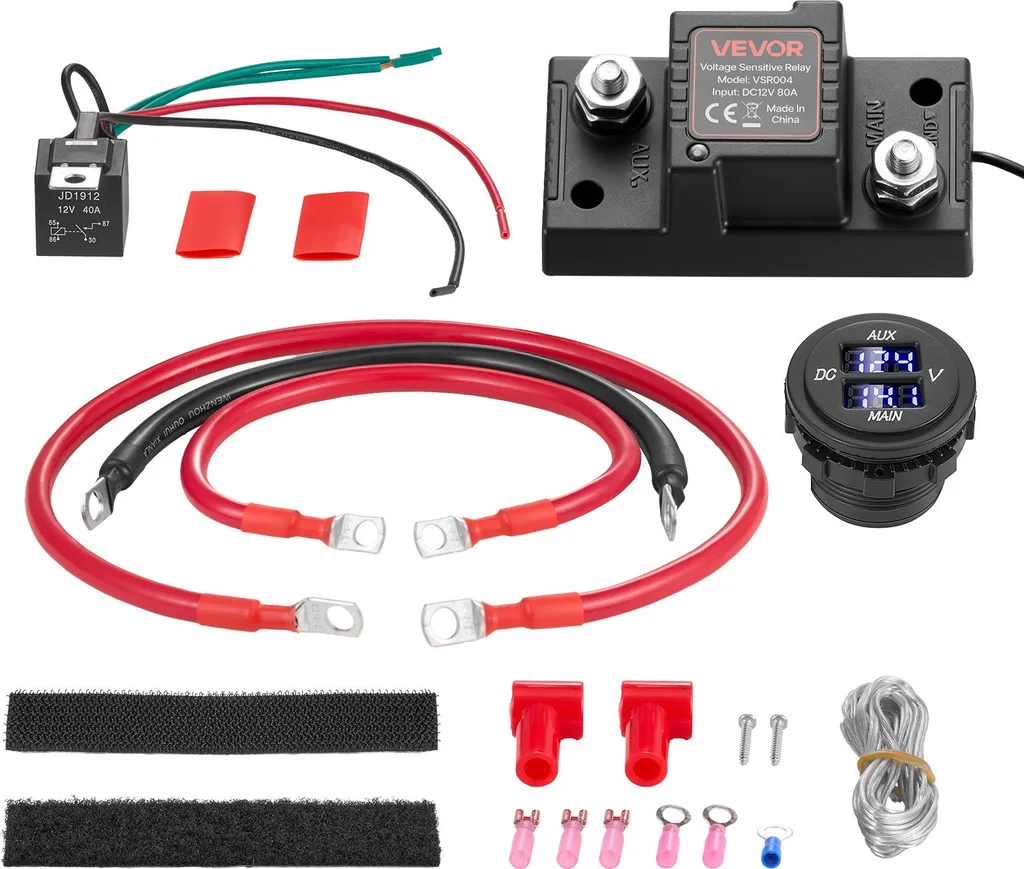Relais Sensible à la Tension 12V 80A VSR pour Batterie UTV et Quad ATV
