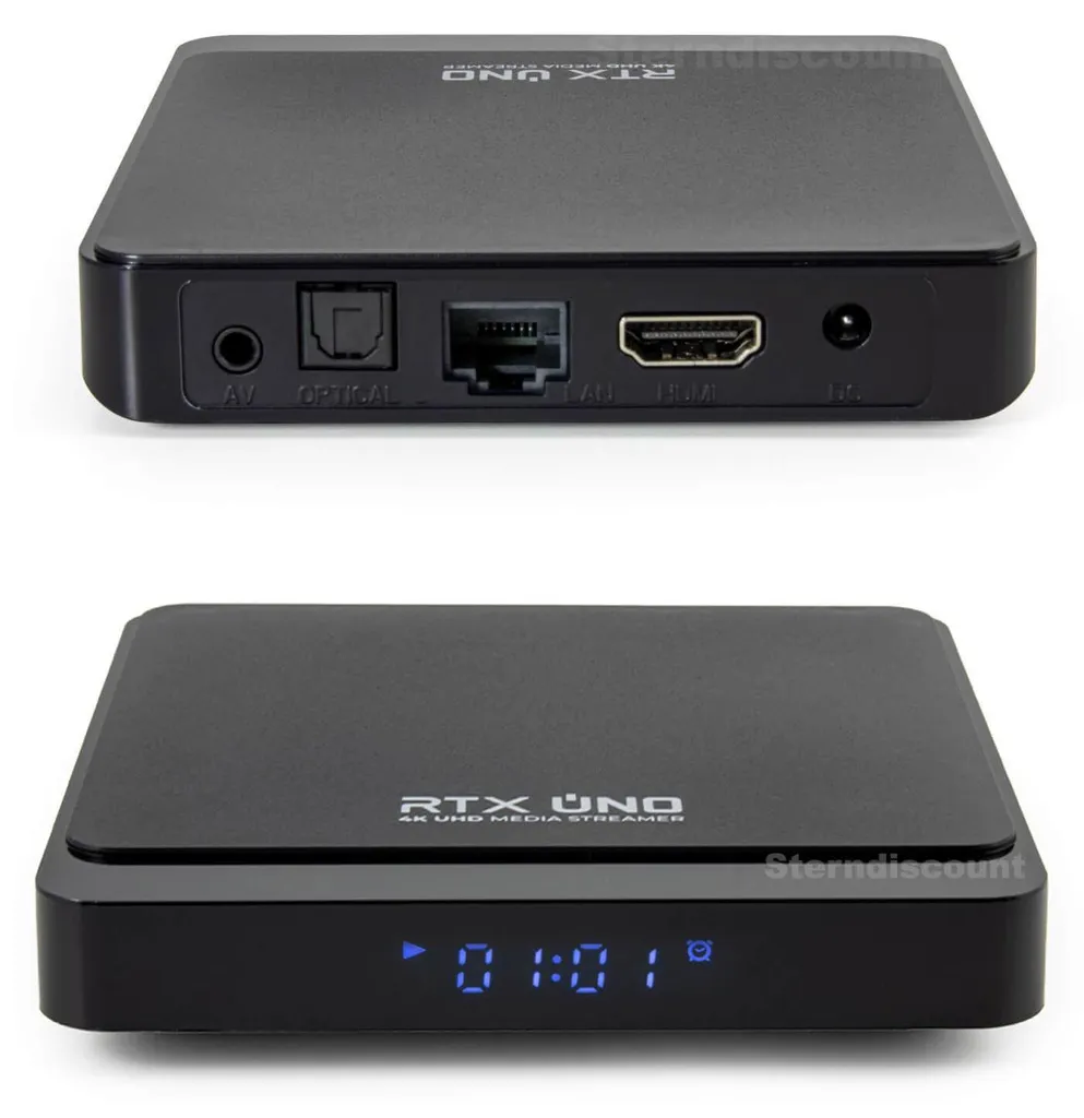 Box TV 4K GloriaForce RTX Uno pour Streaming Fluide Android 11 et Bluetooth - 24