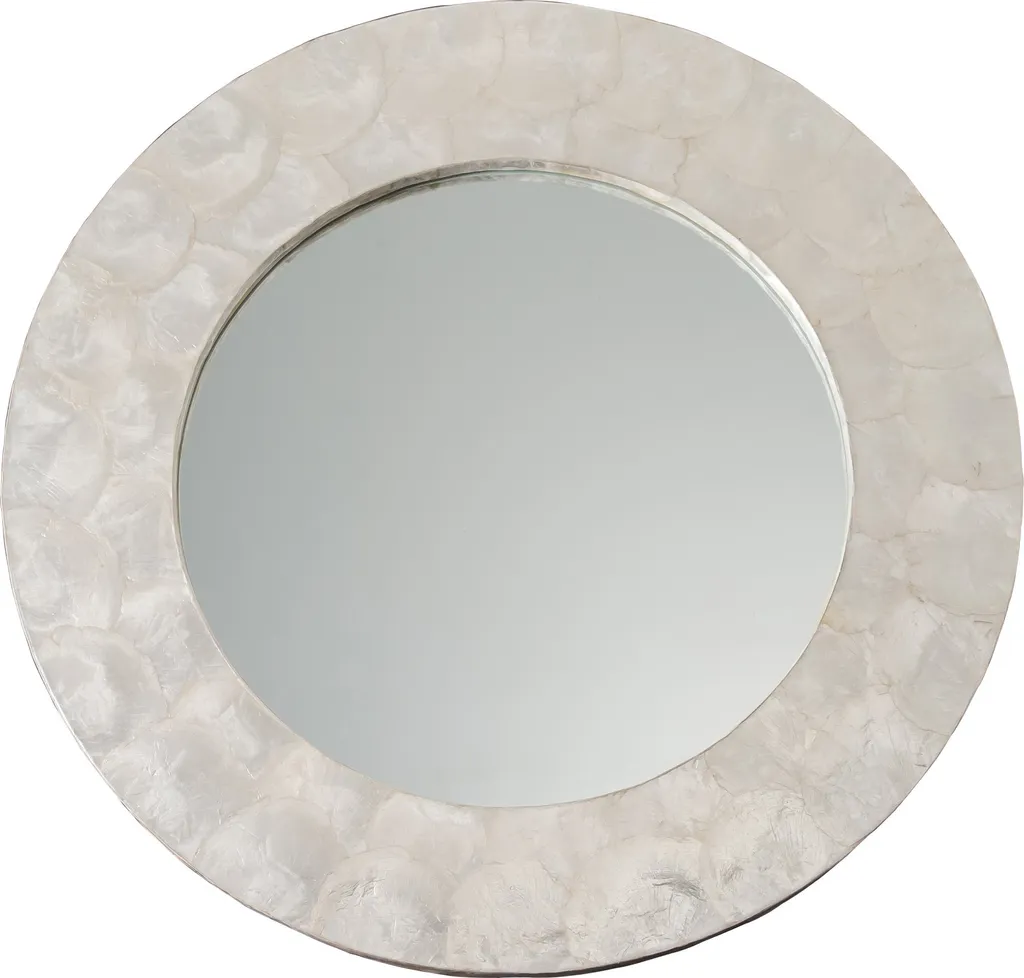 Miroir Mural Rond 61cm : Illuminez une Pièce Sombre avec la Nacre