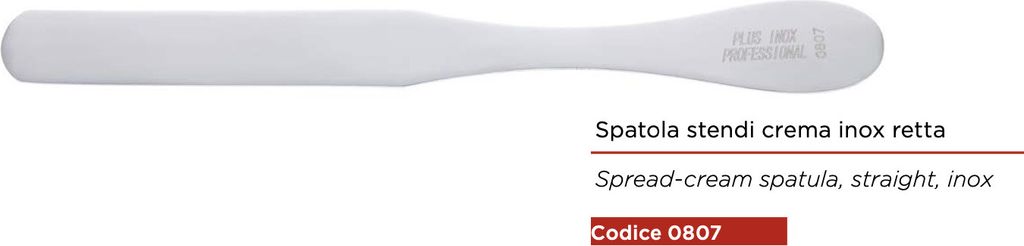 BLAUER BAUERNHOF | Gerader Edelstahlspatel zum Verteilen von Creme 0807, 17x3x1