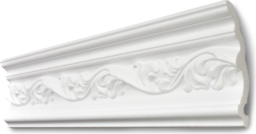 Decosa Zierprofil G34, weiß, 75 x 120 mm, Länge: 2 m - 01 Stück