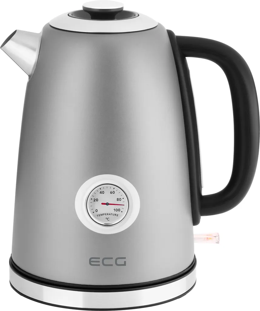 Bollitore Elettrico ECG RK 1700 Magnifica Antracito 2200W con Termometro
