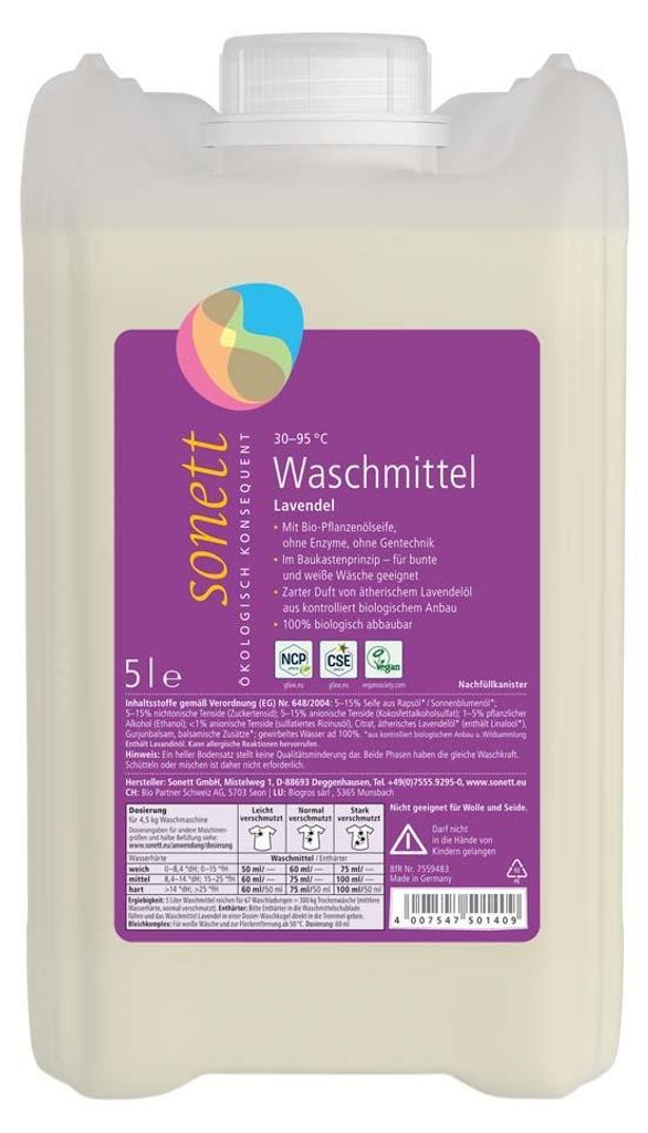 Detergente liquido - Tanica di lavanda 5L Immagine del prodotto 
