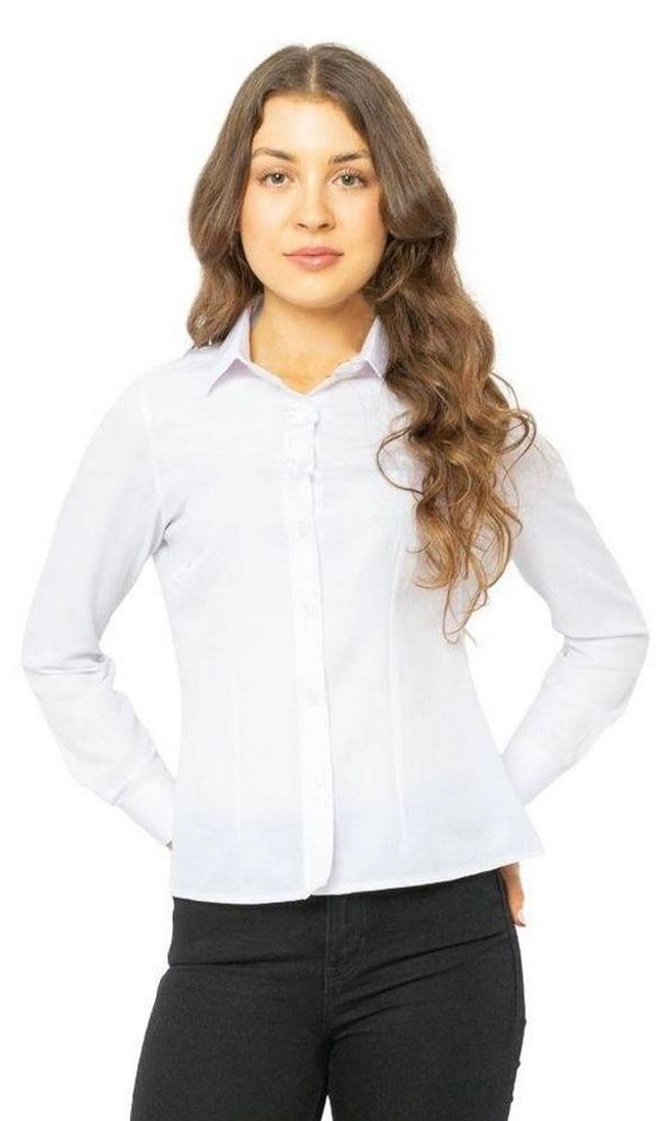 Di Selentino - "Ilona" Hemd für Damen, Schmal NA804 (M) (Weiß)