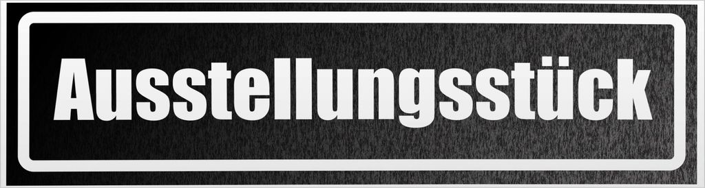 Kiwistar Ausstellungsstück invertiert Magnetschild Schild magnetisch - 20cm Schwarz - reflektierend - Magnetfolie für Auto PKW Kfz