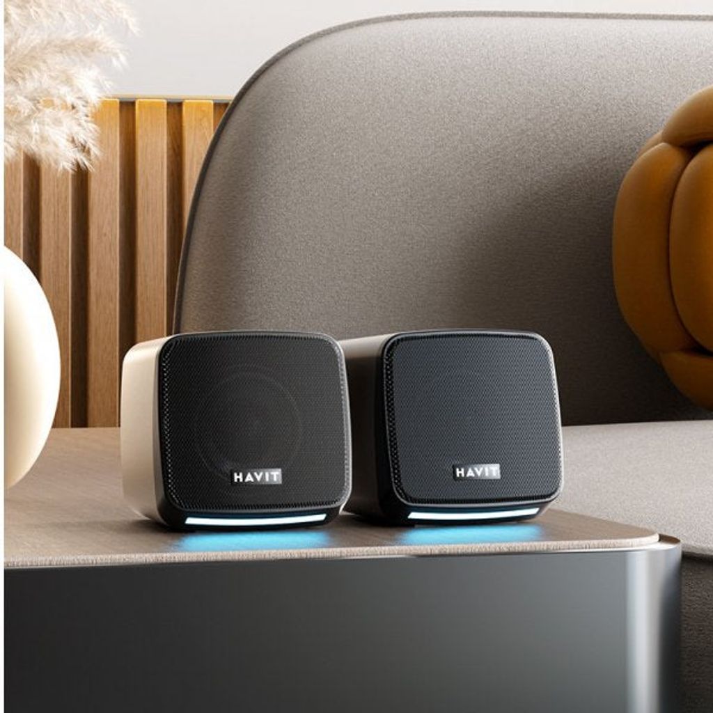 HAVIT S3 Lautsprecher Stereo Subwoofer Audio 3.5 mm AUX Produktbild 