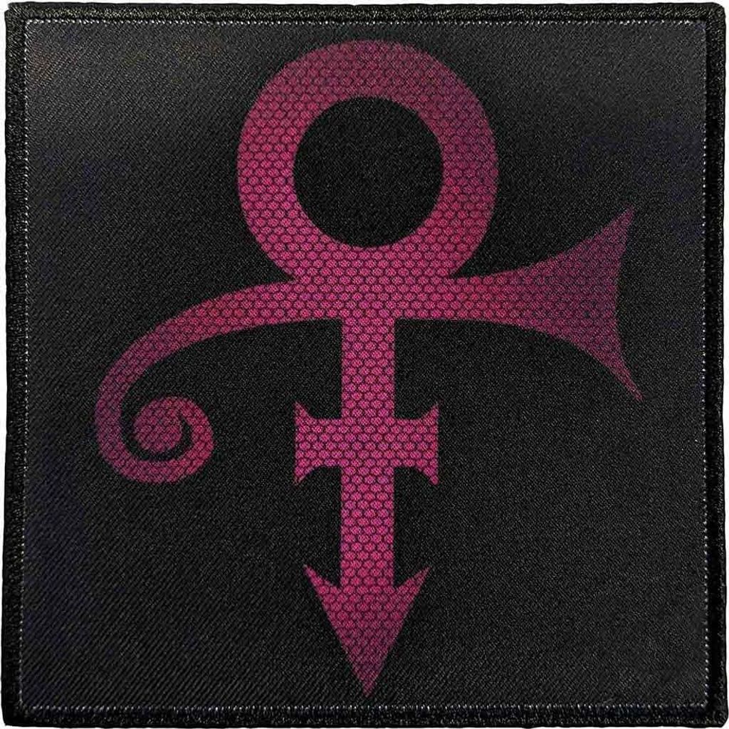 Prince - Symbol - Aufnäher zum Aufbügeln - Polyester RO10289 (Einheitsgröße) (Schwarz/Pink)