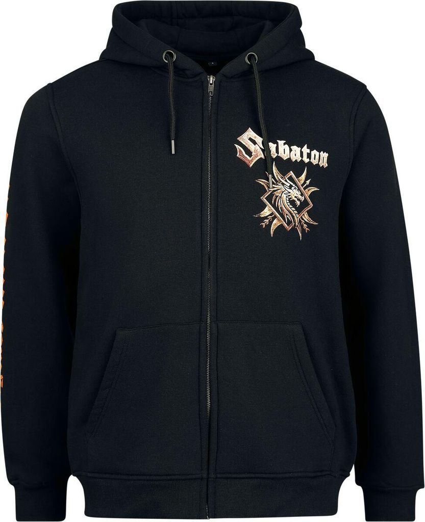 Sabaton Kapuzenjacke Herren Elephant schwarz Band-Merch, Bands 100% Baumwolle M