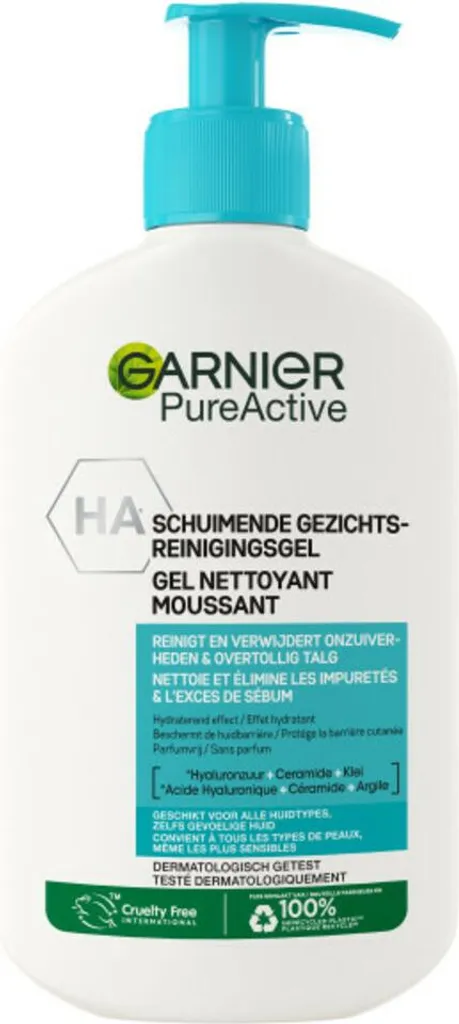 Garnier Pure Active Gel Detergente Idratante 250ml - Pulizia Professionale