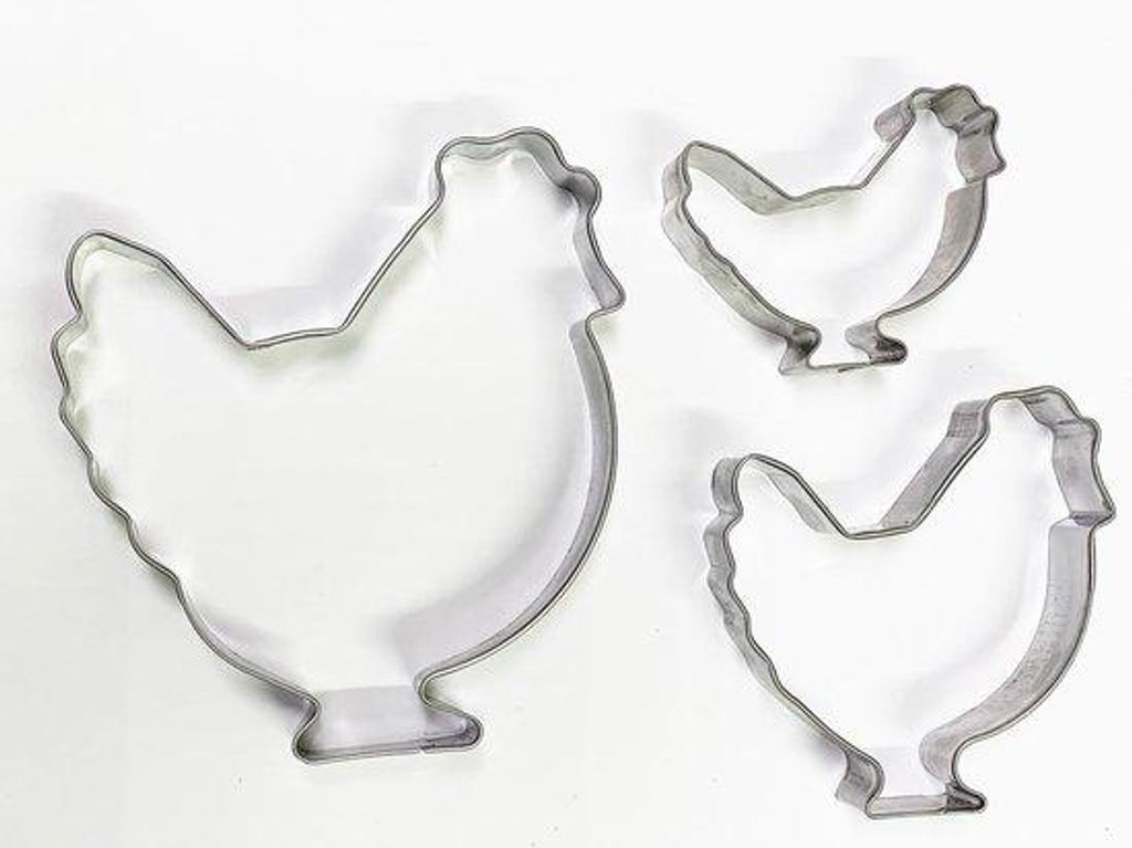 Bake 3-teiliger Metall-Backofen-Set, Backofenstempel, Sandwich-Backofen-Set, Fondant-Kuchenform, Keks-Press