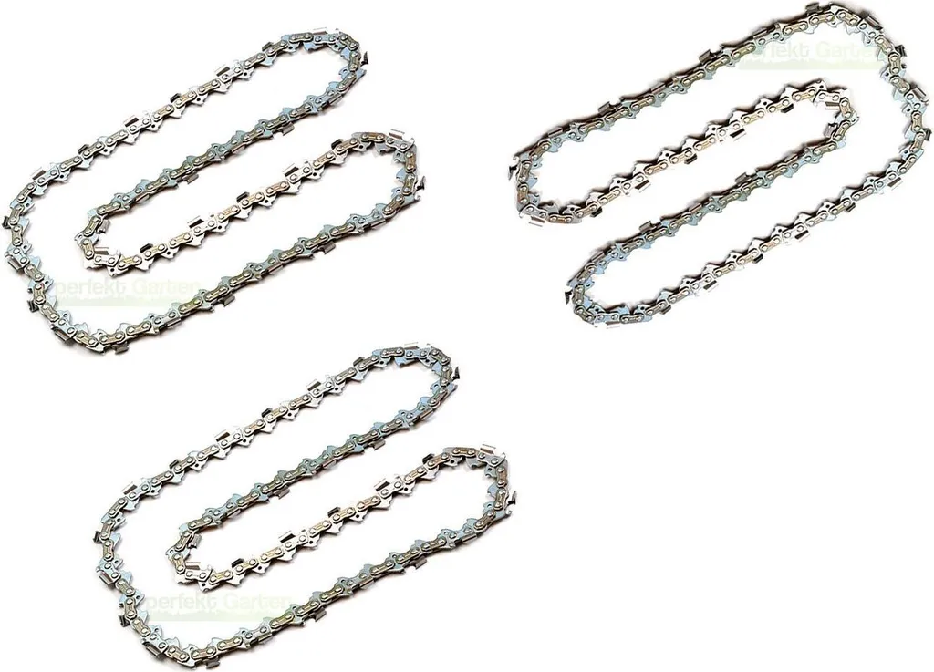 Kit 3 Catene 25cm 1,1mm 3/8" 40 TG per Makita DUC254Z e Dolmar AS1925Z
