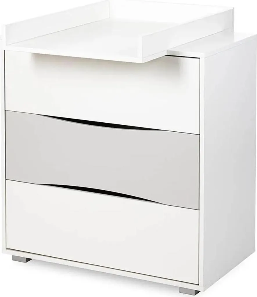 Commode IVY Blanc Gris : Rangez Tout sans Encombrer votre Espace - 4