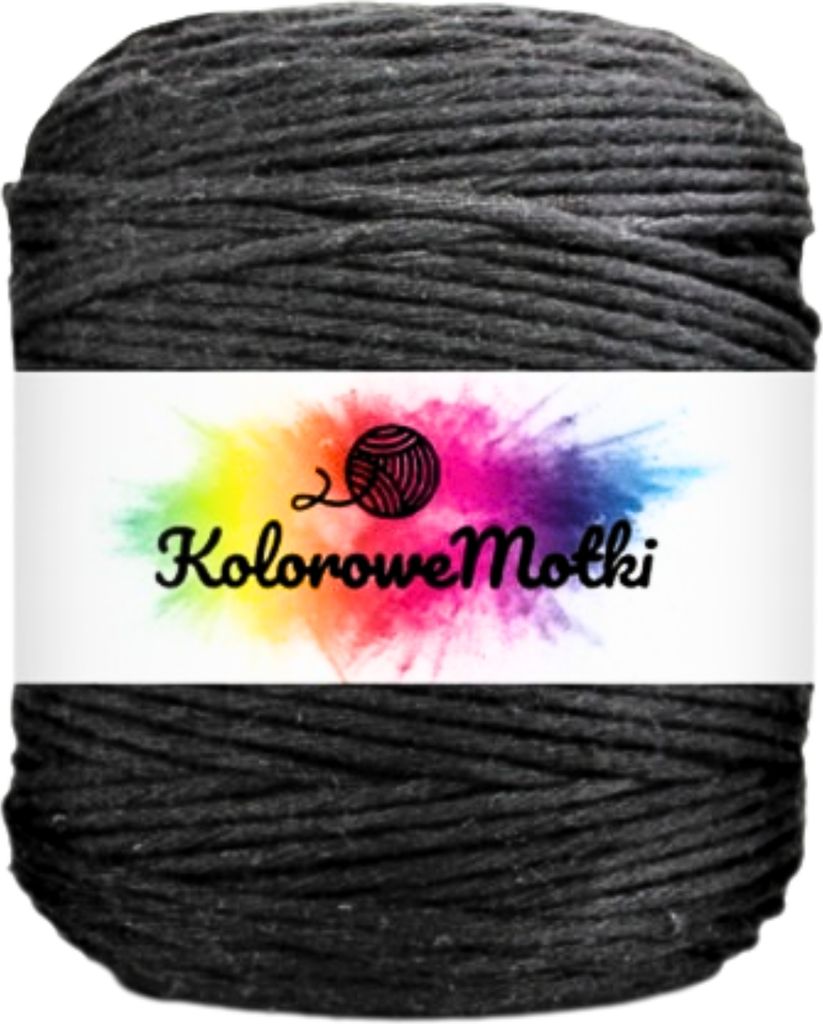 Makramee Garn Schwarz 3mm 100m | Naturliche Stark, Baumwollgarn, Baumwollschnur, Perfekt für Basteln