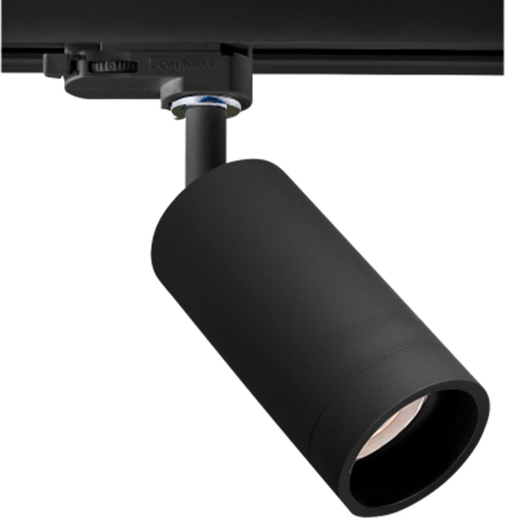 3-Phasewn Strahler EINLICHT für Schienensystem ''MASTA'' GU10, ØxL 54x100mm, schwarz