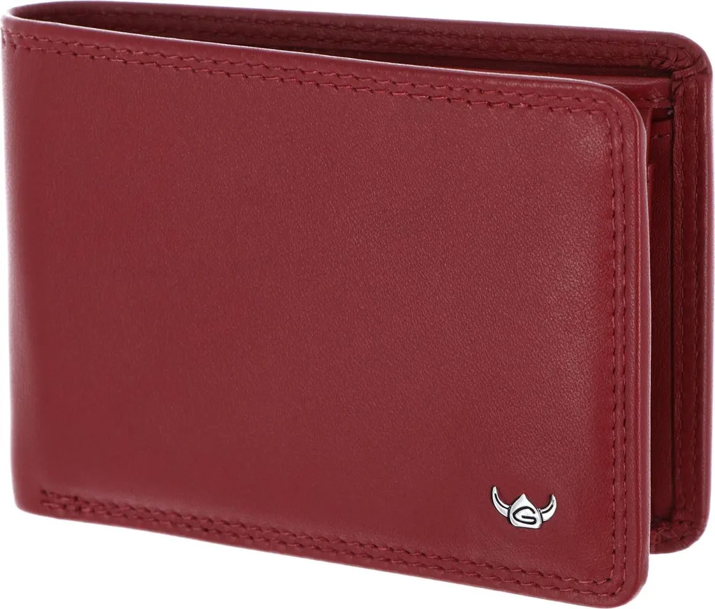 Minischeintasche Golden Head 1194 Rosso - Pelle Polo con Blocco RFID