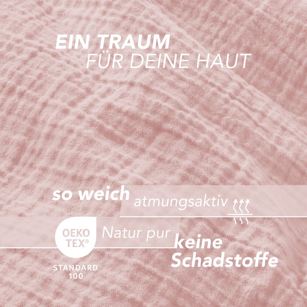 Pure Label Musselin Bettwäsche 135x200 cm mit einem Produktbild 5