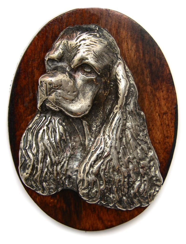Clumber Spaniel I - Hundeausstellungsbrosche, Startnummernclip, Hundeanstecker von Art-Dog