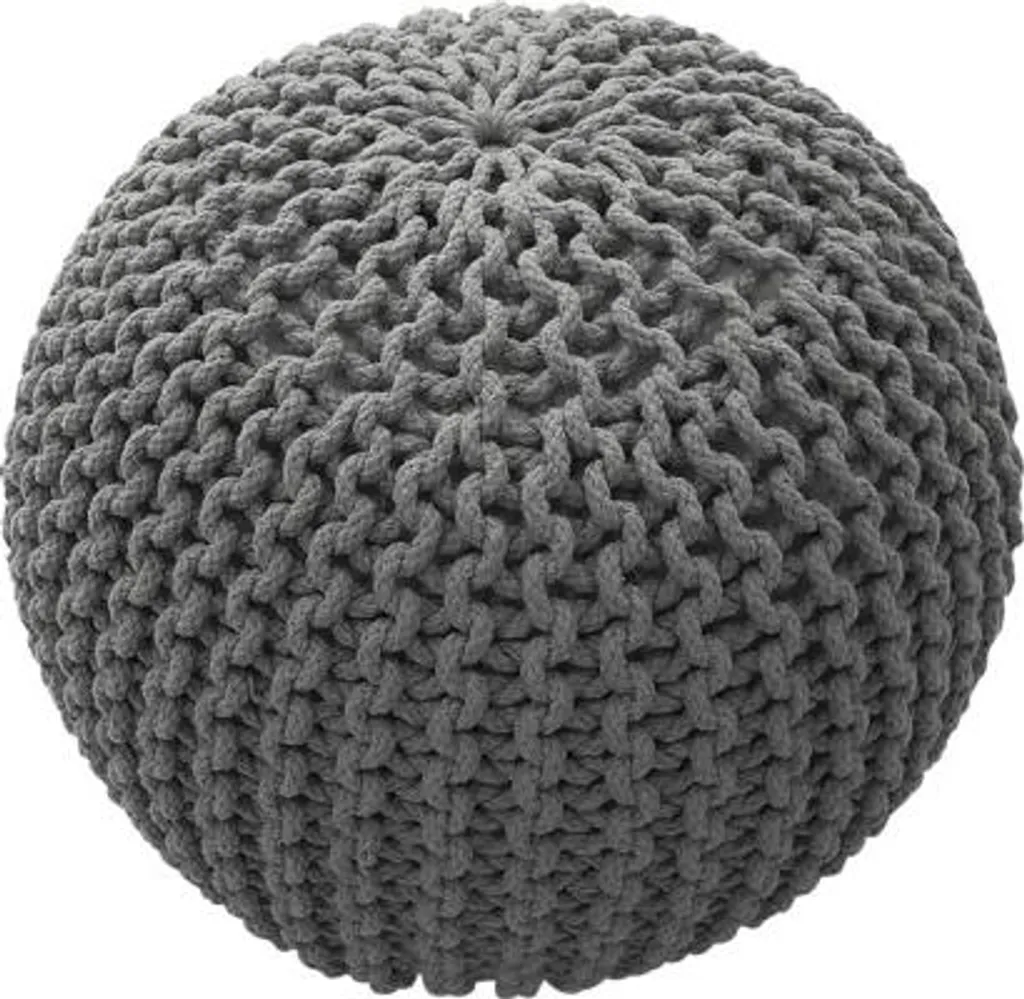 Pouf Gain de Place 50x50cm Silver - Solution Assise pour Petit Salon - 3