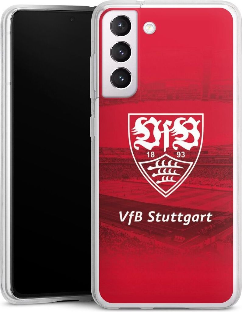 DeinDesign Handyhülle für Samsung Galaxy S21 FE 5G Silikon Hülle Case Smartphone Schutzhülle Offizielles Lizenzprodukt Stadion VfB Stuttgart