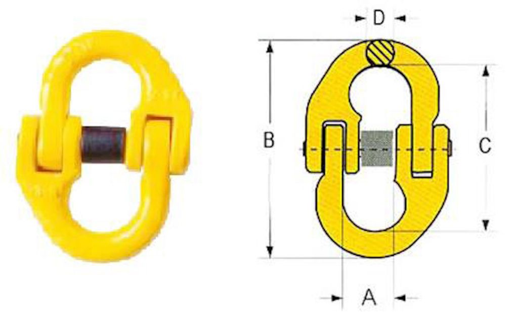 Kettenverbinder Verbindungsglied für Kettengehänge 7/8 mm, Produktbild 
