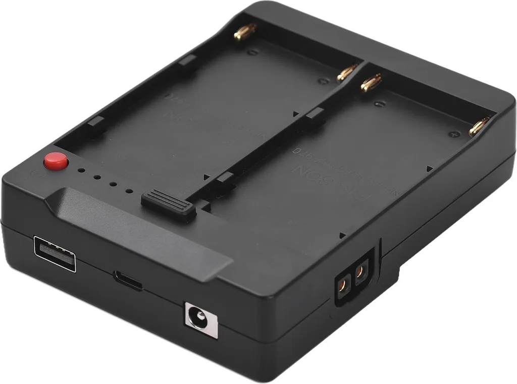 Plaque NP-F970 vers V-Mount : la solution pour vos sorties USB et DC - 2