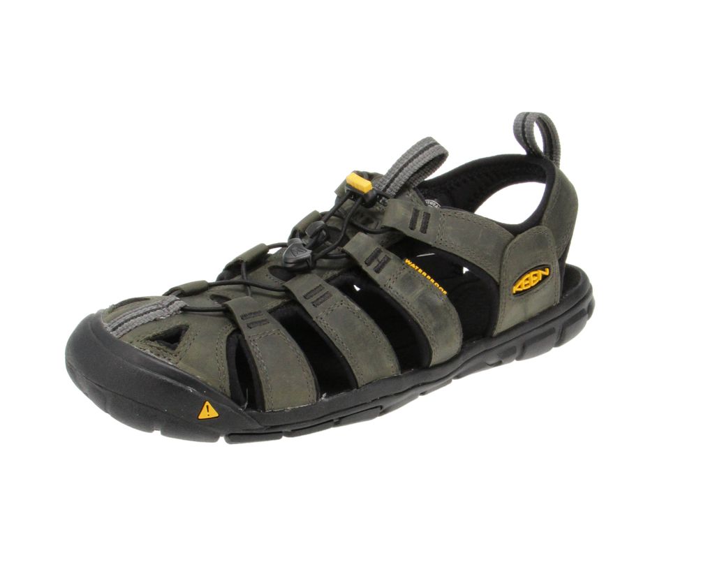 KEEN Clearwater Leather CNX, Männlich, Erwachsener, Schwarz, Einfarbig, 4 mm, Gummi