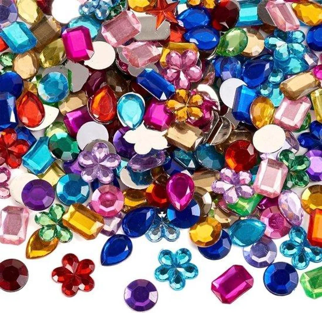 Strass en acrylique légers Lot de 600 pierres pour customisation